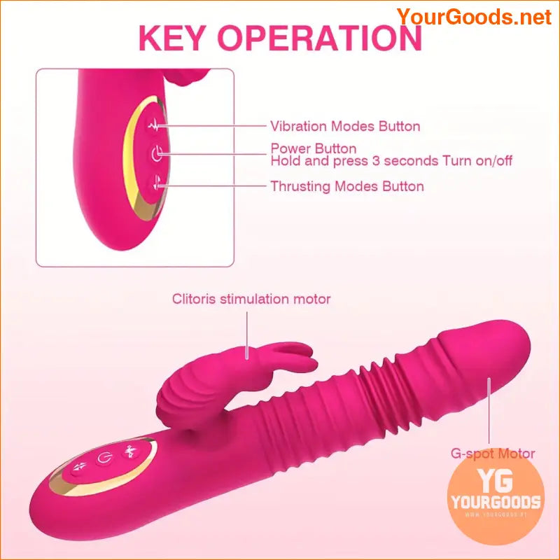 5 Mode Silicone Waterproof G-Spot Clitoral Vibrator - YourGoods Online Shop