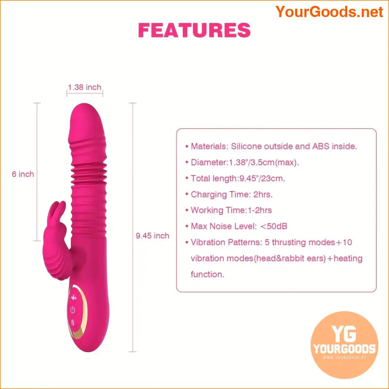 5 Mode Silicone Waterproof G-Spot Clitoral Vibrator - YourGoods Online Shop