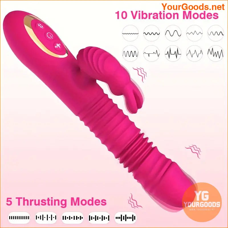 5 Mode Silicone Waterproof G-Spot Clitoral Vibrator - YourGoods Online Shop