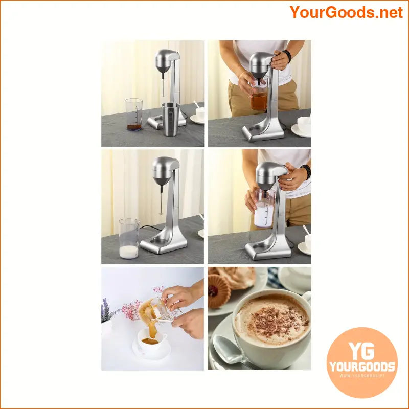 500ml Electric Milk Shaker Blender Durable Powerful MultiFunctional - YourGoods Online Shop