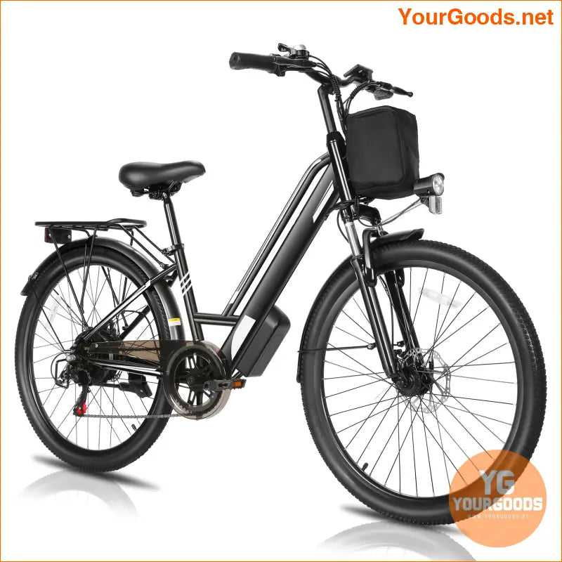 500W 26 Electric Step Through Bike 50 Mile Range - YourGoods Online Shop