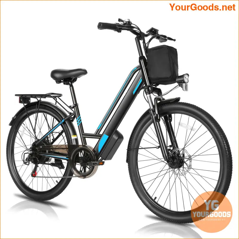 500W 26 Electric Step Through Bike 50 Mile Range - YourGoods Online Shop