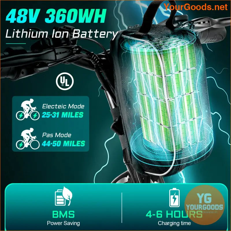 500W 26 Electric Step Through Bike 50 Mile Range - YourGoods Online Shop