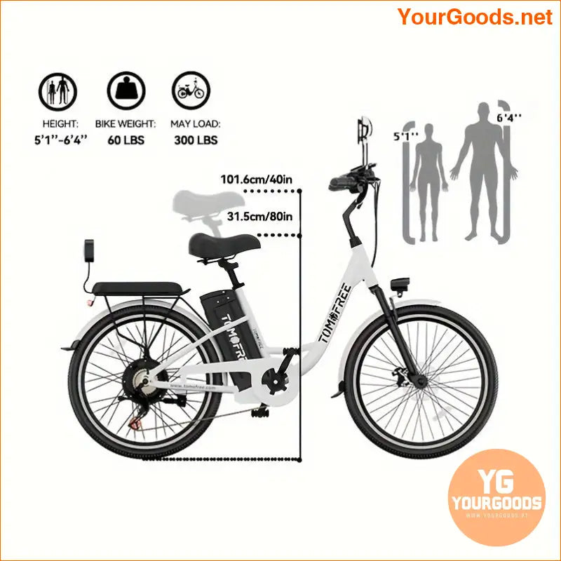 500W Electric Bike 20MPH 50 Mile Range 7 Speed - YourGoods Online Shop