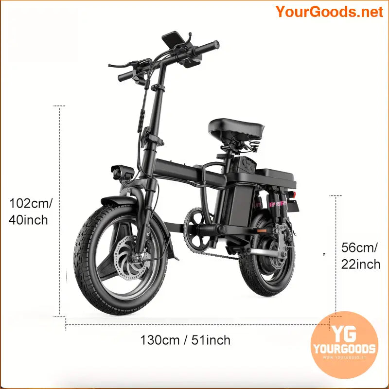 500W Foldable Electric Bike 20 MPH 30 Mile Range - YourGoods Online Shop