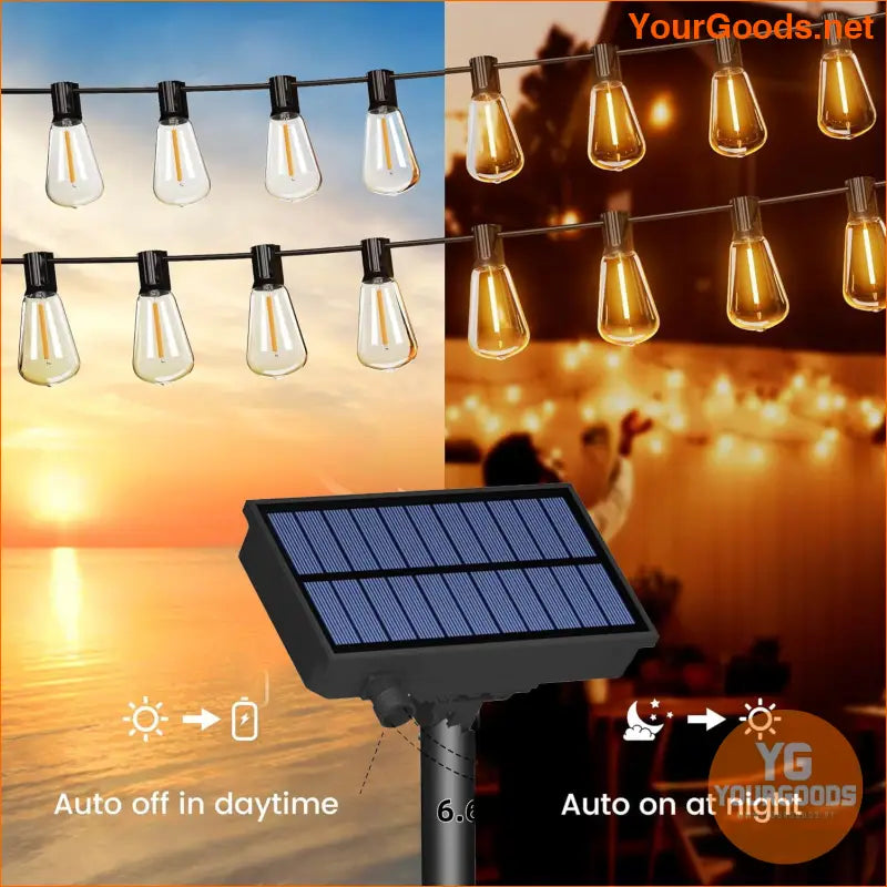 50FT Solar String Lights with USB Remote Control - YourGoods Online Shop