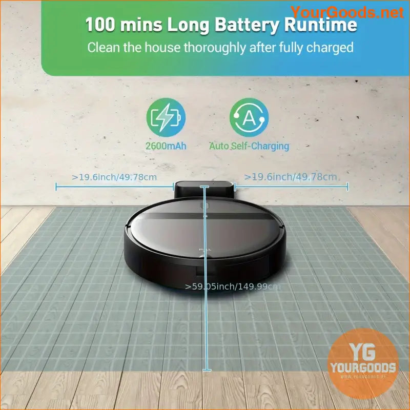 5200mAh Smart Robot Vacuum Sweeping Mopping Quiet Pet Friendly - YourGoods Online Shop