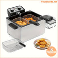 5L Commercial Electric Deep Fryer with 3 Baskets 1800W - YourGoods Online Shop