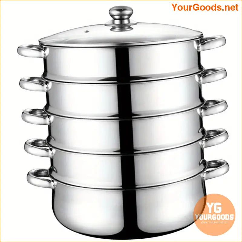 5Layer 28cm Stainless Steel Multifunctional Steamer Pot - YourGoods Online Shop