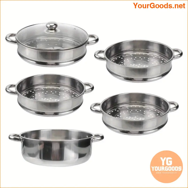 5Layer 28cm Stainless Steel Multifunctional Steamer Pot - YourGoods Online Shop