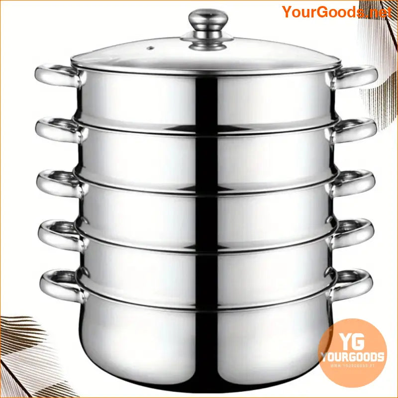 5Layer 28cm Stainless Steel Multifunctional Steamer Pot - YourGoods Online Shop