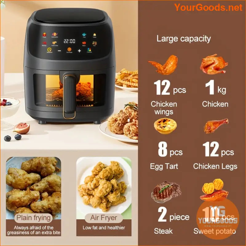 5Quart Multifunction Air Fryer Oven with Touch Control - YourGoods Online Shop