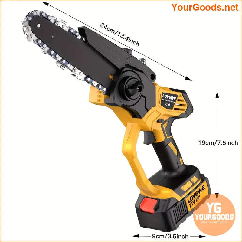 6 Cordless Mini Chainsaw Powerful Easy Tree Trimming - YourGoods Online Shop