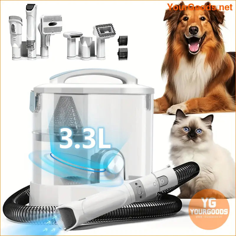 6 in 1 Pet Grooming Kit Clipper Vacuum Dryer - YourGoods Online Shop