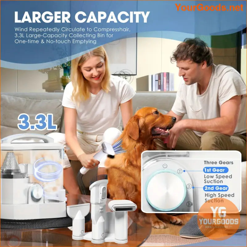 6 in 1 Pet Grooming Kit Clipper Vacuum Dryer - YourGoods Online Shop