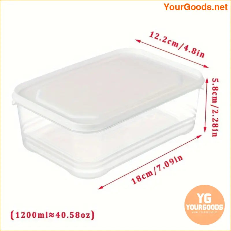 6 Pack Fridge Storage Bins with Lids 1200ml Microwave Freezer Safe - YourGoods Online Shop