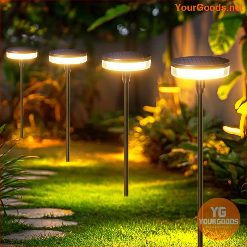 6 Pack Waterproof Solar Pathway Lights 40LM Auto On-Off 31 - YourGoods Online Shop