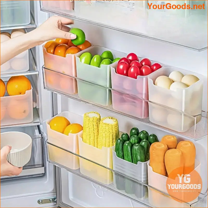 6 Piece Clear Refrigerator Storage Bins with Handles BPAFree - YourGoods Online Shop