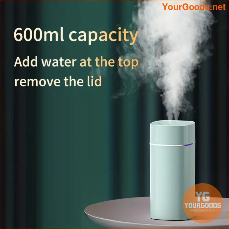 600ml USB Air Humidifier UltraQuiet Aromatherapy Desktop Bedroom - YourGoods Online Shop