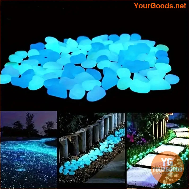 600pcs 17oz Glow InThe Dark Decorative Garden Pebbles - YourGoods Online Shop