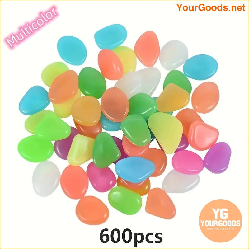 600pcs 17oz Glow InThe Dark Decorative Garden Pebbles - YourGoods Online Shop