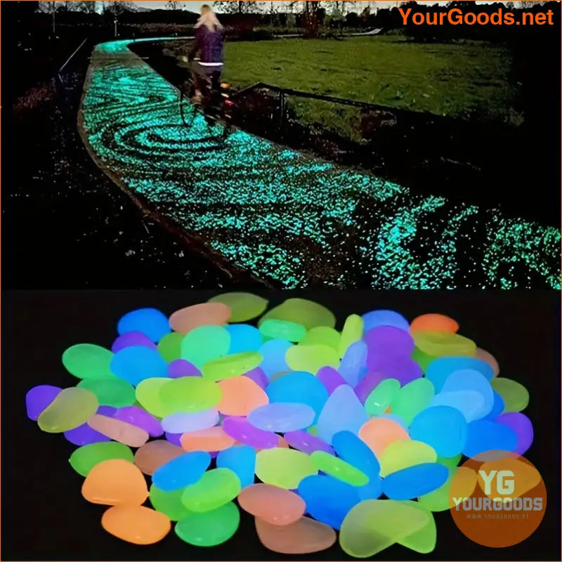 600pcs 17oz Glow InThe Dark Decorative Garden Pebbles - YourGoods Online Shop