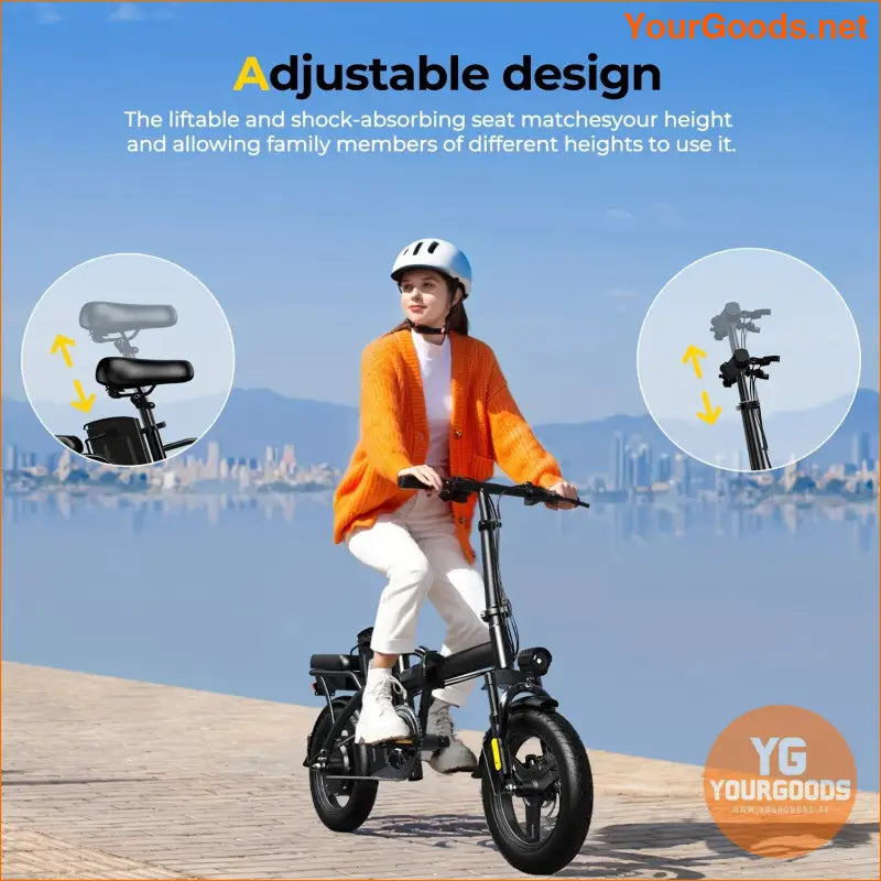 600W Foldable Fat Tire EBike 30KM Range - YourGoods Online Shop