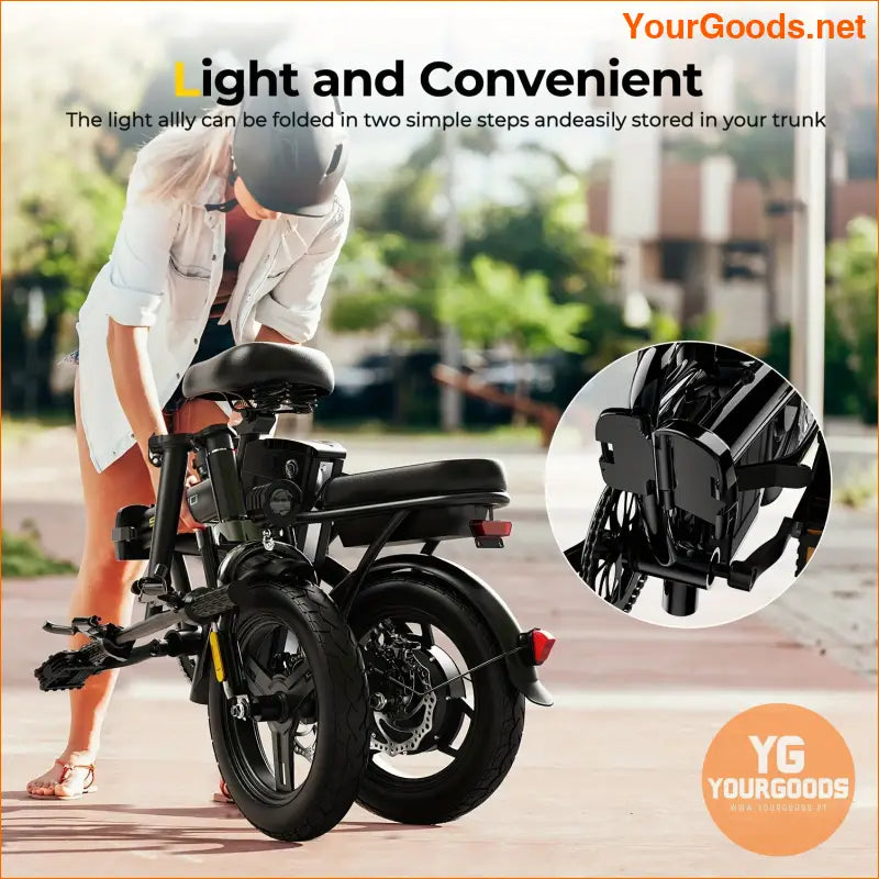 600W Foldable Fat Tire EBike 30KM Range - YourGoods Online Shop