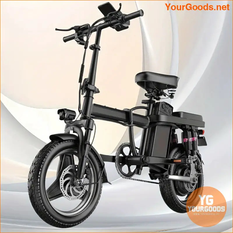 600W Peak Folding Electric Bike 20 MPH 30 Miles 14 Tires - YourGoods Online Shop