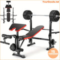 660lb 7in1 Weight Bench Set With Squat Rack - YourGoods Online Shop