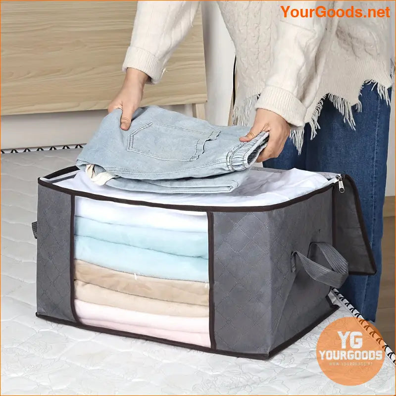 6pcs Large Grey Underbed Storage Bags with Handles - YourGoods Online Shop