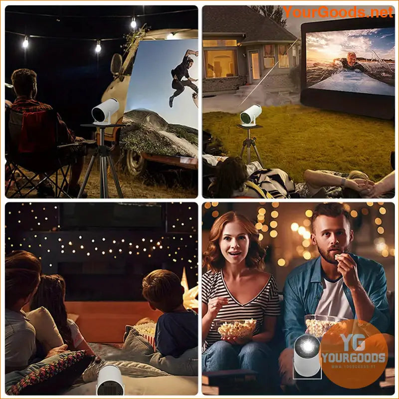 7000 Lumens 4K Mini Portable Projector with WIFI 6 and Bluetooth - YourGoods Online Shop