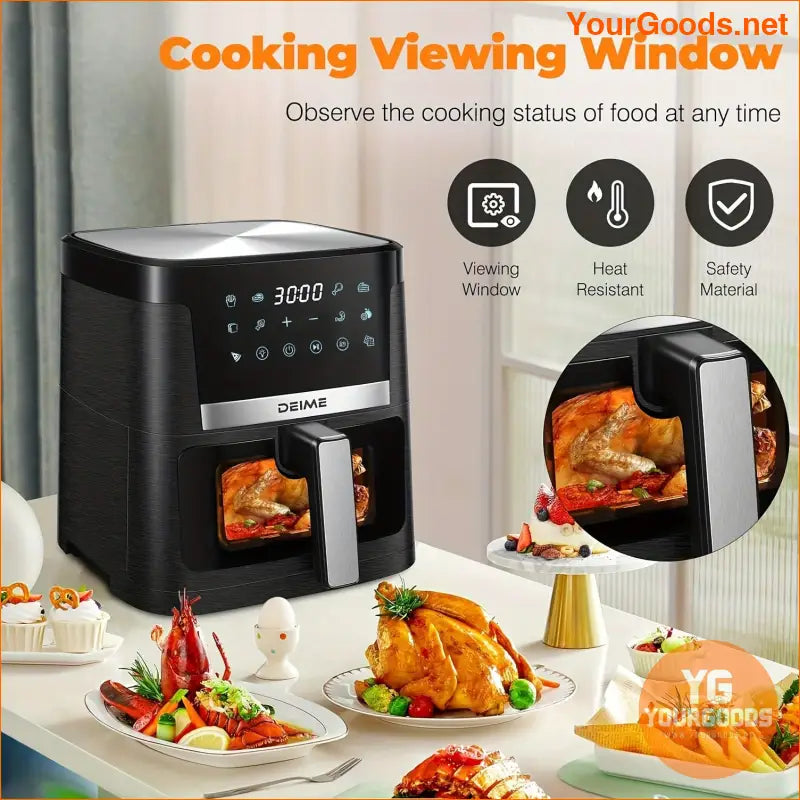 75 QT 1700W Air Fryer Oven 1700W Oilless Healthy Cooking with 12 Presets - YourGoods Online Shop