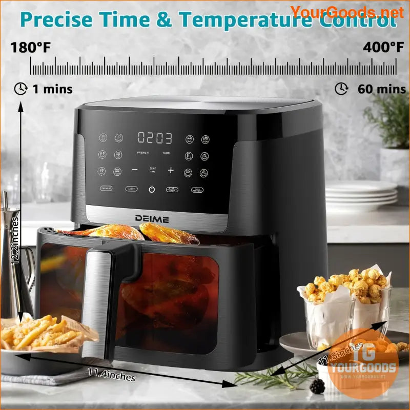 75 QT 1700W Air Fryer Oven 1700W Oilless Healthy Cooking with 12 Presets - YourGoods Online Shop