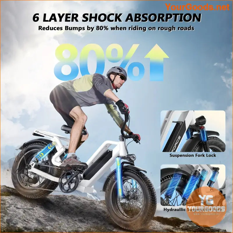 750W 48V 25AH 20 Fat Tire Mountain Ebike - YourGoods Online Shop