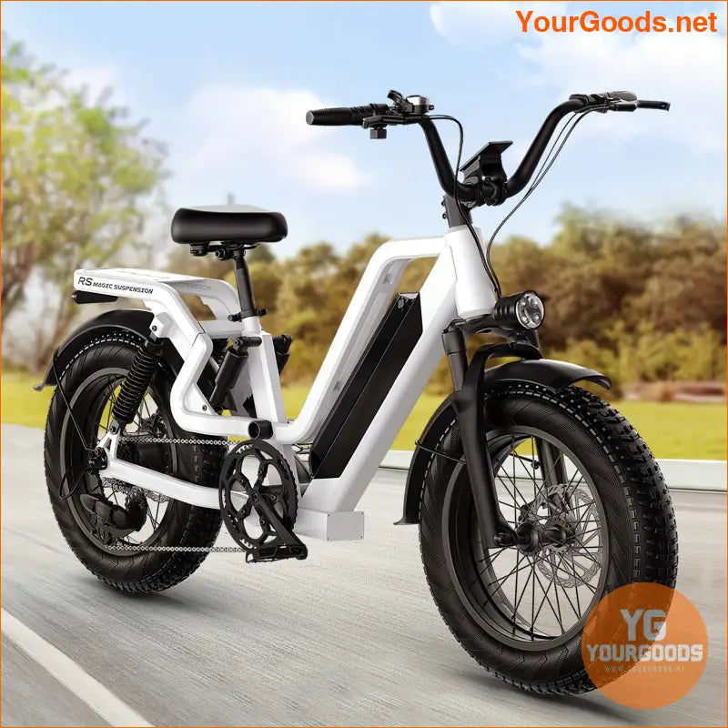 750W 48V Electric Mountain Ebike with 20 Fat Tires - YourGoods Online Shop