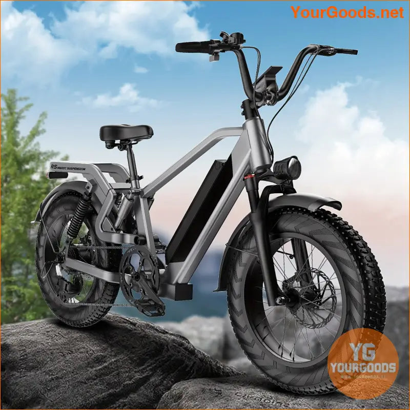 750W 48V Mini EBike 20 MPH 40Mile Range - YourGoods Online Shop