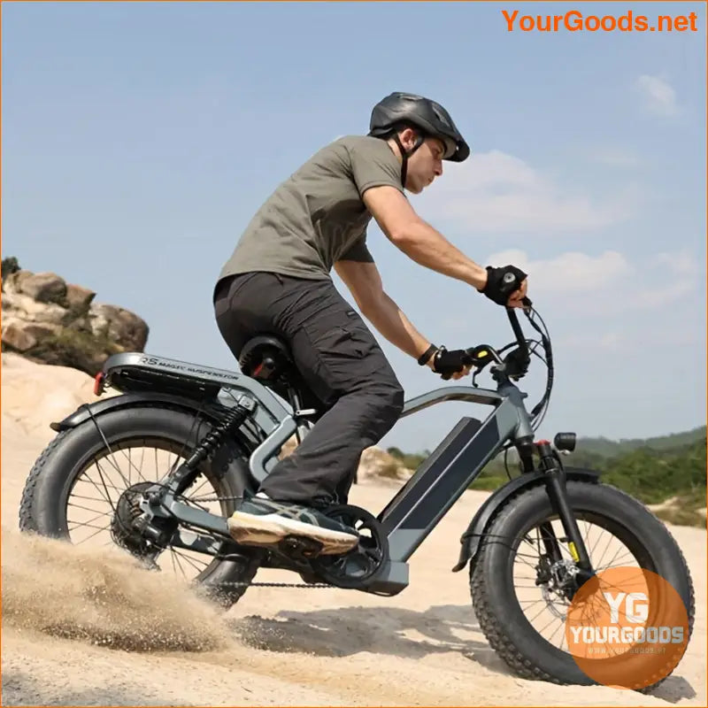 750W 48V Mini EBike 20 MPH 40Mile Range - YourGoods Online Shop