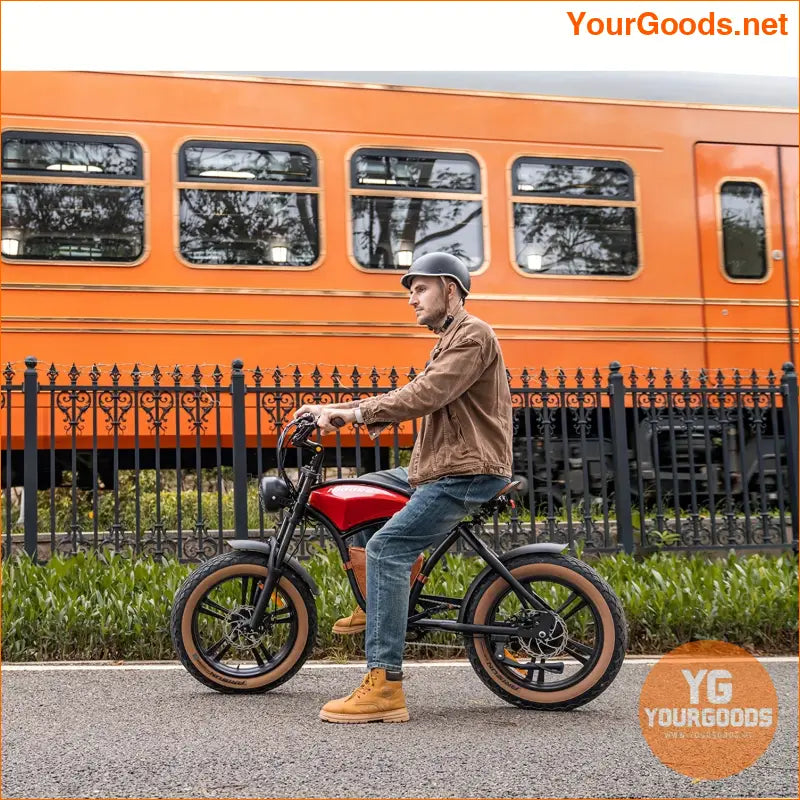 750W Adult Electric Bike 20 Fat Tires 35Mile Range - YourGoods Online Shop