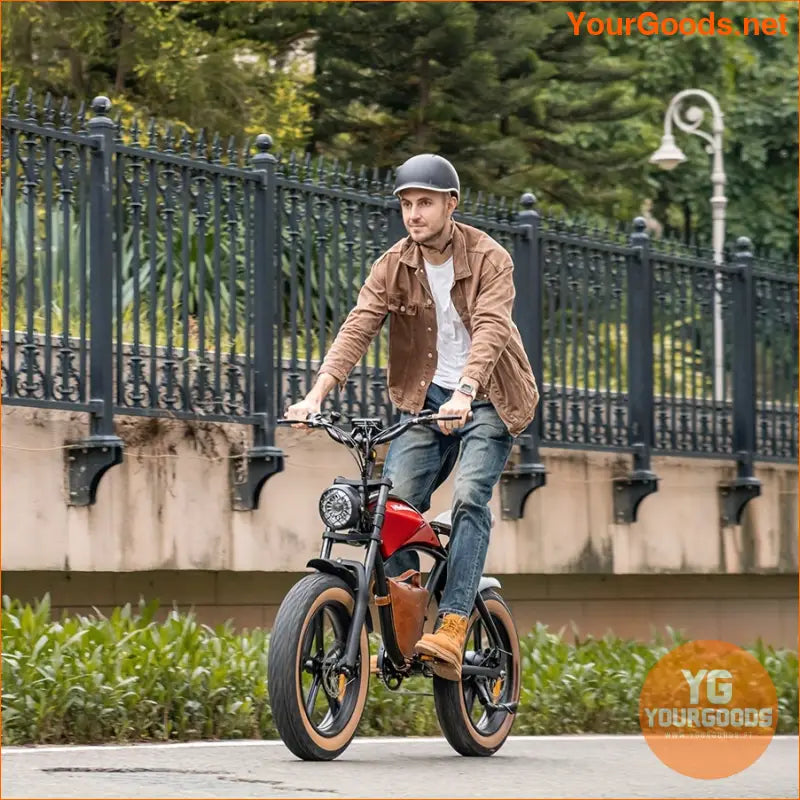 750W Fat Tire Electric Bike 7Speed 20 Wheels - YourGoods Online Shop