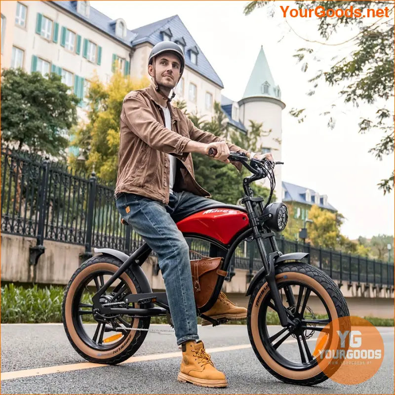 750W Fat Tire Electric Bike 7Speed 20 Wheels - YourGoods Online Shop