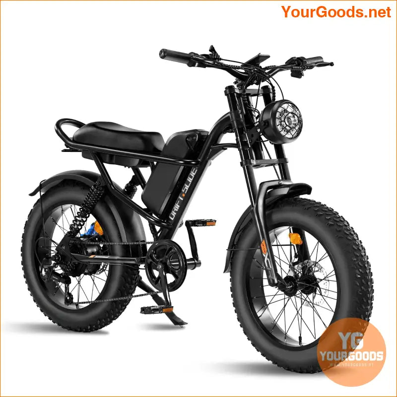 750W Fat Tire Electric Mountain Bike 48V 208Ah Battery - YourGoods Online Shop