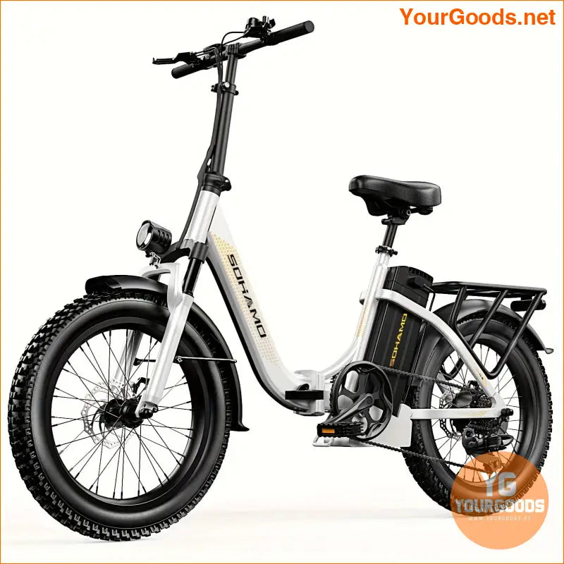 750W Foldable Electric Bike 20 Wheels 20 MPH Dual Suspension - YourGoods Online Shop