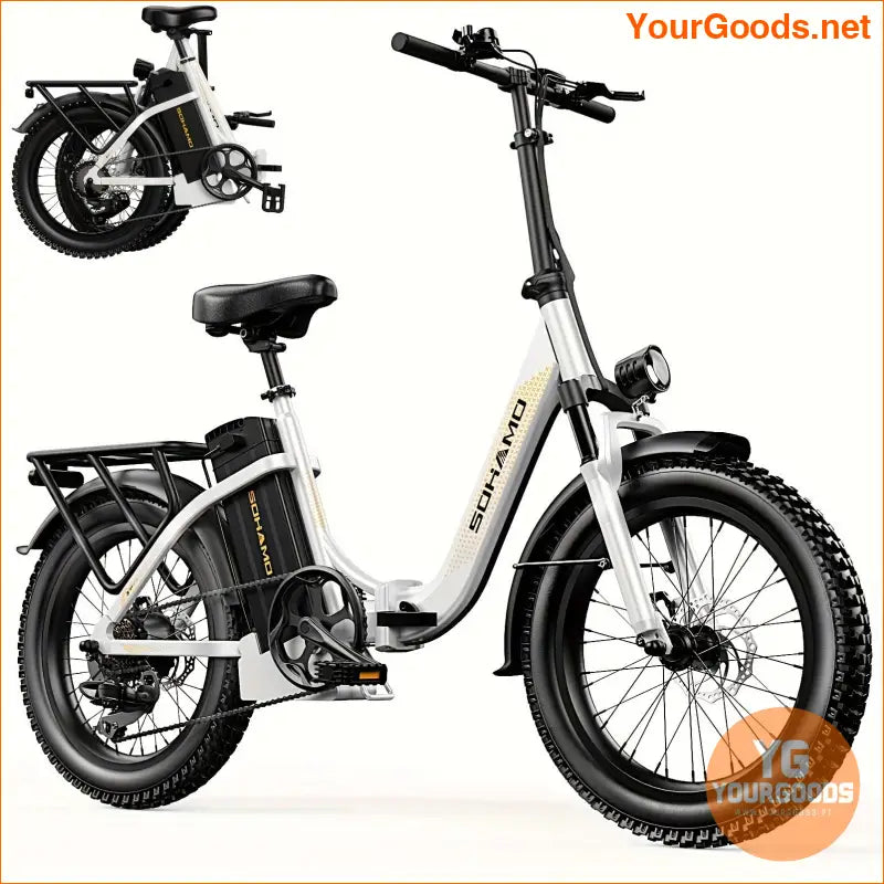 750W Foldable Electric Bike 20 Wheels 20 MPH Dual Suspension - YourGoods Online Shop