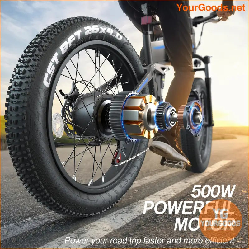 750W Folding Fat Tire Electric Bike 21 Speed 55 Mile Range - YourGoods Online Shop