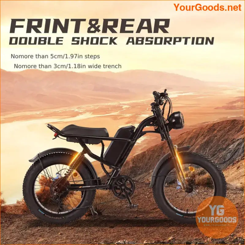 750W Powerful 20 Fat Tire Electric Off Road Bike - YourGoods Online Shop