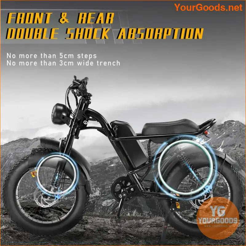 750W Powerful 20 Fat Tire Electric Off Road Bike - YourGoods Online Shop