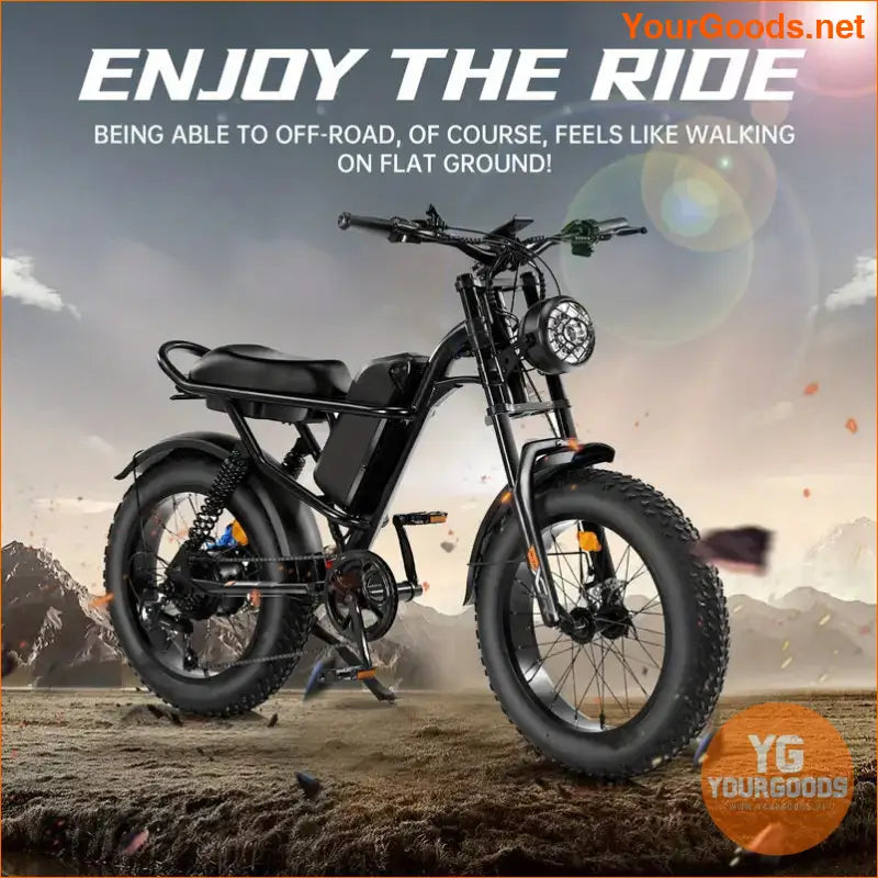 750W Powerful 20 Fat Tire Electric Off Road Bike - YourGoods Online Shop