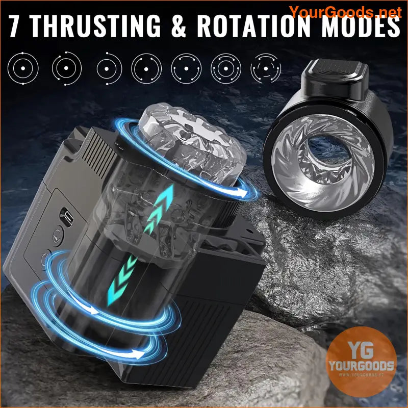 7Mode Thrusting Vibrating HandsFree Male Masturbator - YourGoods Online Shop