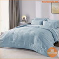 7Piece Hypoallergenic Seersucker Bedding Set AllSeason Comfort - YourGoods Online Shop